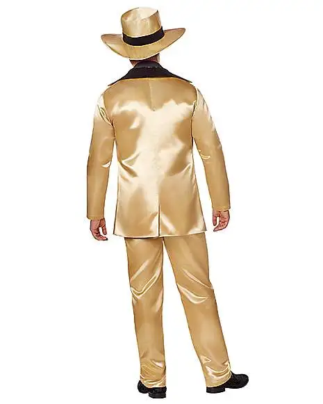 Spirit Halloween Adult Gold Pimp Costume 2 Spirit Halloween Adult Gold Pimp Costume - Image 2