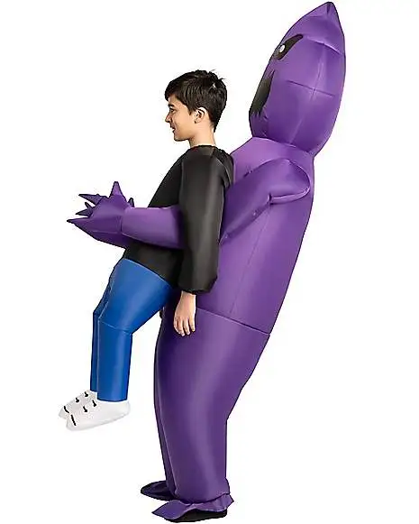Spirit Halloween Kids Light-Up Purple Ghoul Pick-Me-Up Inflatable Costume 2 Spirit Halloween Kids Light-Up Purple Ghoul Pick-Me-Up Inflatable Costume - Image 2