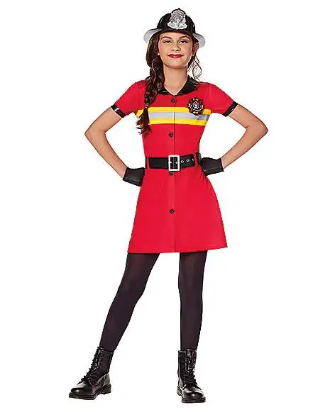 Spirit Halloween Kids Firefighter Dress Costume 1 Spirit Halloween Kids Firefighter Dress Costume