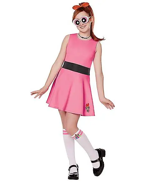 Spirit Halloween Kids Blossom Dress Costume - The Powerpuff Girls 1 Spirit Halloween Kids Blossom Dress Costume - The Powerpuff Girls