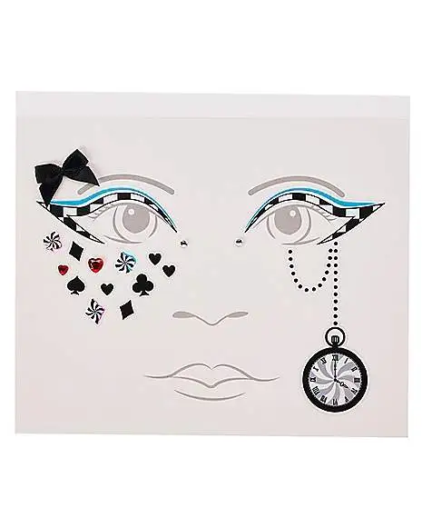 Spirit Halloween Kids Alice Face Decal 1 Spirit Halloween Kids Alice Face Decal