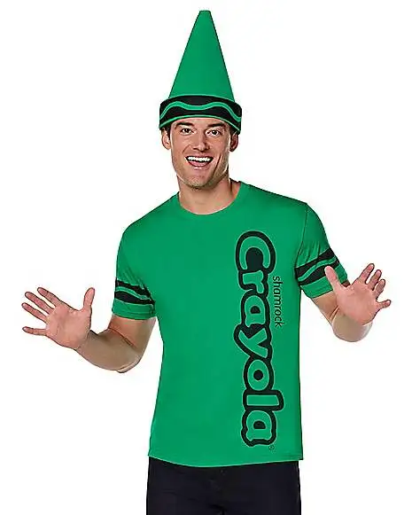 Spirit Halloween Shamrock Green Crayon Costume Kit - Crayola 1 Spirit Halloween Shamrock Green Crayon Costume Kit - Crayola
