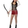 Spirit Halloween Adult Pirate Romper Costume