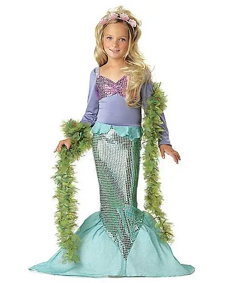 Spirit Halloween Kids Lil' Mermaid Costume 1 Spirit Halloween Kids Lil' Mermaid Costume