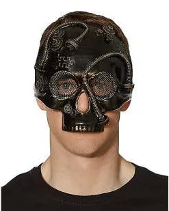 Spirit Halloween Steampunk Skull Half Mask