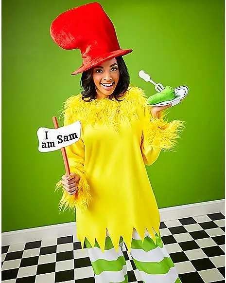 Spirit Halloween Adult Sam I Am Costume - Dr. Seuss 1 Spirit Halloween Adult Sam I Am Costume - Dr. Seuss