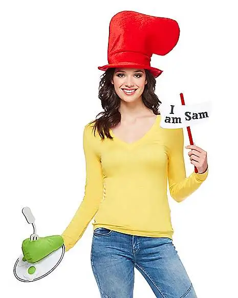 Spirit Halloween Sam I Am Accessory Kit - Dr. Seuss 2 Spirit Halloween Sam I Am Accessory Kit - Dr. Seuss - Image 2