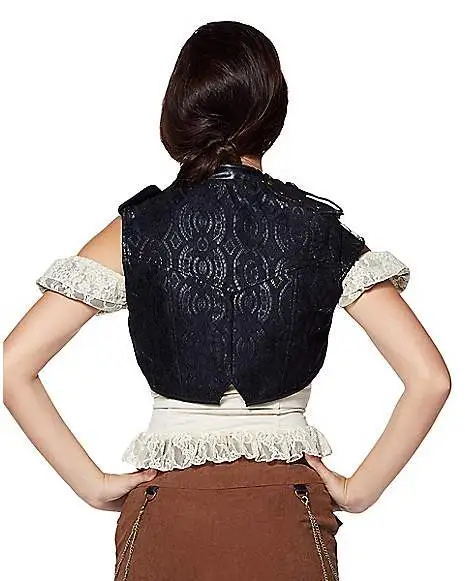 Spirit Halloween Black Steampunk Vest 2 Spirit Halloween Black Steampunk Vest - Image 2
