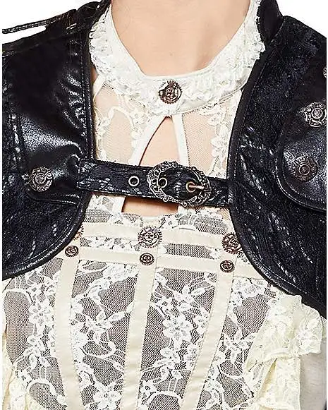 Spirit Halloween Black Steampunk Vest 3 Spirit Halloween Black Steampunk Vest - Image 3