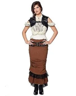 Spirit Halloween Black Steampunk Vest 7 Spirit Halloween Black Steampunk Vest -Girls Costumes Shop 07467640 d