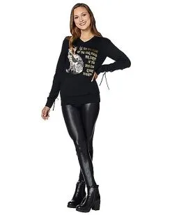 Spirit Halloween Thackery Binx Cat Sweatshirt - Hocus Pocus -Girls Costumes Shop 07526494 c