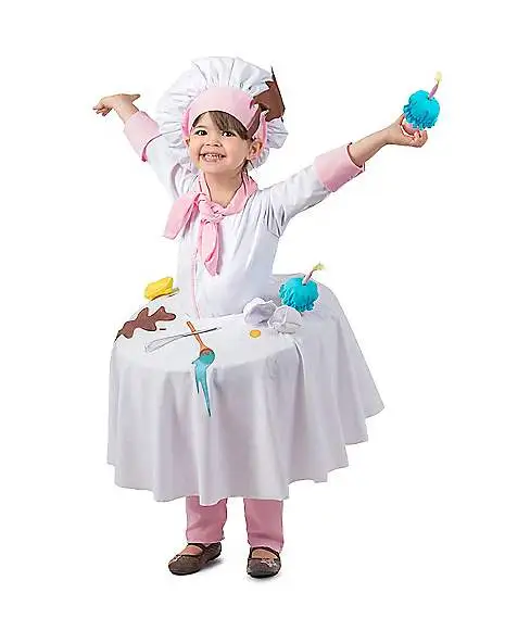 Spirit Halloween Kids Messy Baker Table Top Costume 1 Spirit Halloween Kids Messy Baker Table Top Costume