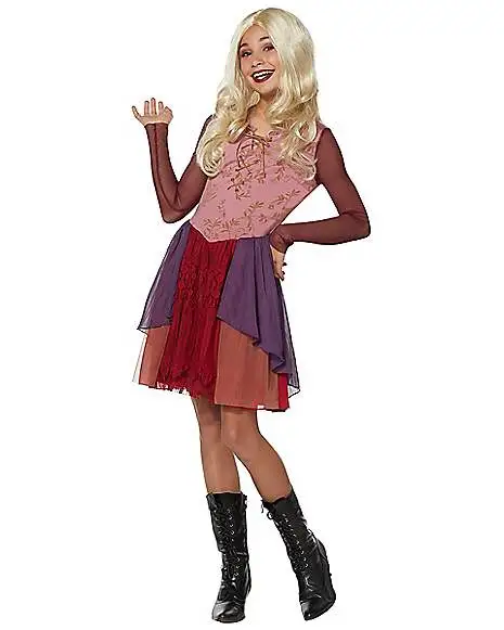 Spirit Halloween Tween Sarah Sanderson Dress Costume - Hocus Pocus 1 Spirit Halloween Tween Sarah Sanderson Dress Costume - Hocus Pocus