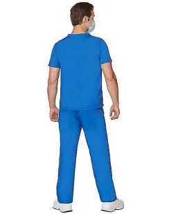 Spirit Halloween Adult Blue Medical Scrubs Costume 7 Spirit Halloween Adult Blue Medical Scrubs Costume -Girls Costumes Shop 07574312 d