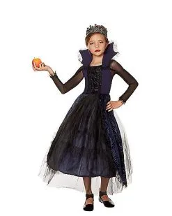Spirit Halloween Kids Navy Evil Queen Costume