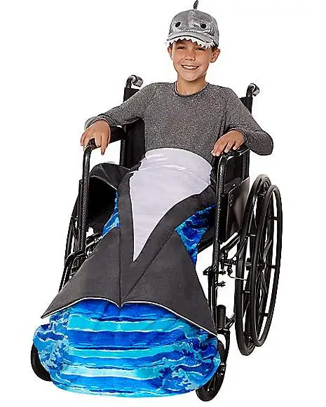 Spirit Halloween Kids Shark Wheelchair Costume 1 Spirit Halloween Kids Shark Wheelchair Costume