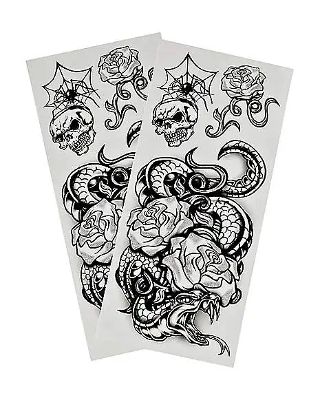 Spirit Halloween Multi-Pack Punk Tattoos - 6 Count 2 Spirit Halloween Multi-Pack Punk Tattoos - 6 Count - Image 2