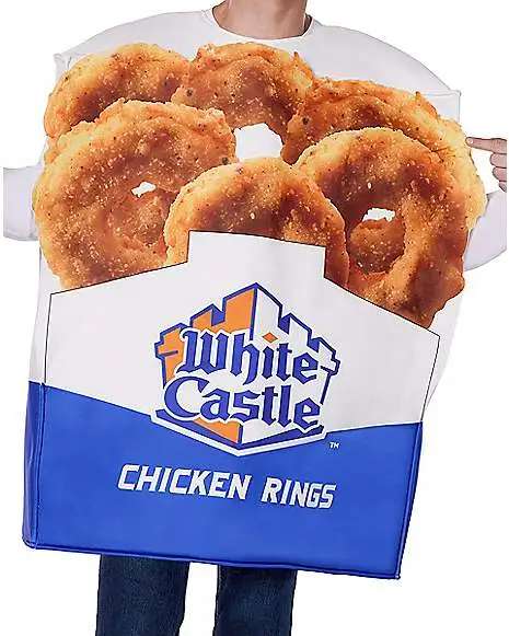 Spirit Halloween Adult Chicken Rings Costume - White Castle 4 Spirit Halloween Adult Chicken Rings Costume - White Castle - Image 4