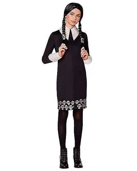 Spirit Halloween Kids Wednesday Addams Costume - The Addams Family 2 1 Spirit Halloween Kids Wednesday Addams Costume - The Addams Family 2