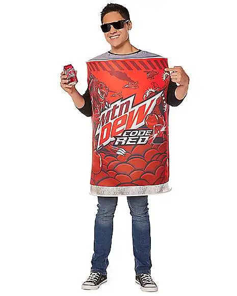 Spirit Halloween Adult Code Red Costume - Mountain Dew 1 Spirit Halloween Adult Code Red Costume - Mountain Dew