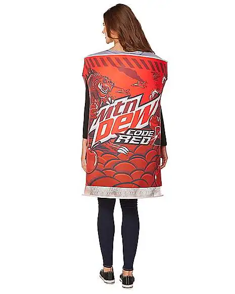 Spirit Halloween Adult Code Red Costume - Mountain Dew 4 Spirit Halloween Adult Code Red Costume - Mountain Dew - Image 4