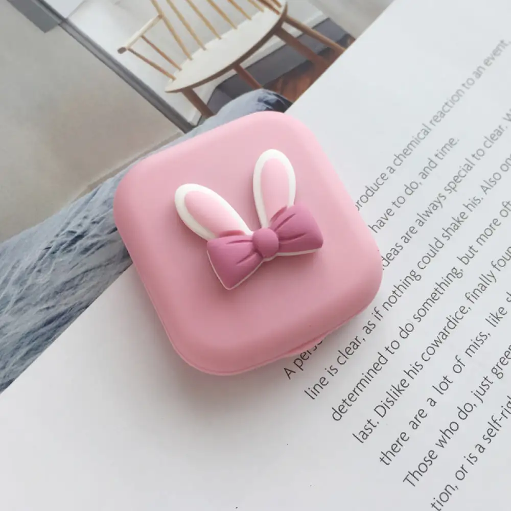 UNIQSO Cute Animal Ears Lens Case Travel Kit 5 UNIQSO Cute Animal Ears Lens Case Travel Kit - Image 5