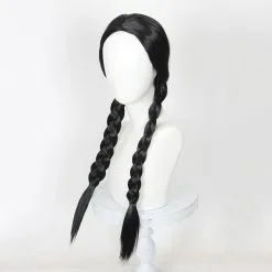 Cosplay Anime Cosplay Wig - The Addams Family Wednesday-Addams 7 Cosplay Anime Cosplay Wig - The Addams Family Wednesday-Addams -Girls Costumes Shop CS 520A 3