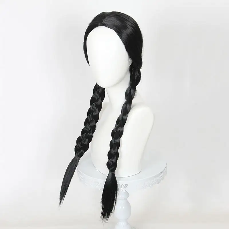 Cosplay Anime Cosplay Wig - The Addams Family Wednesday-Addams 3 Cosplay Anime Cosplay Wig - The Addams Family Wednesday-Addams - Image 3