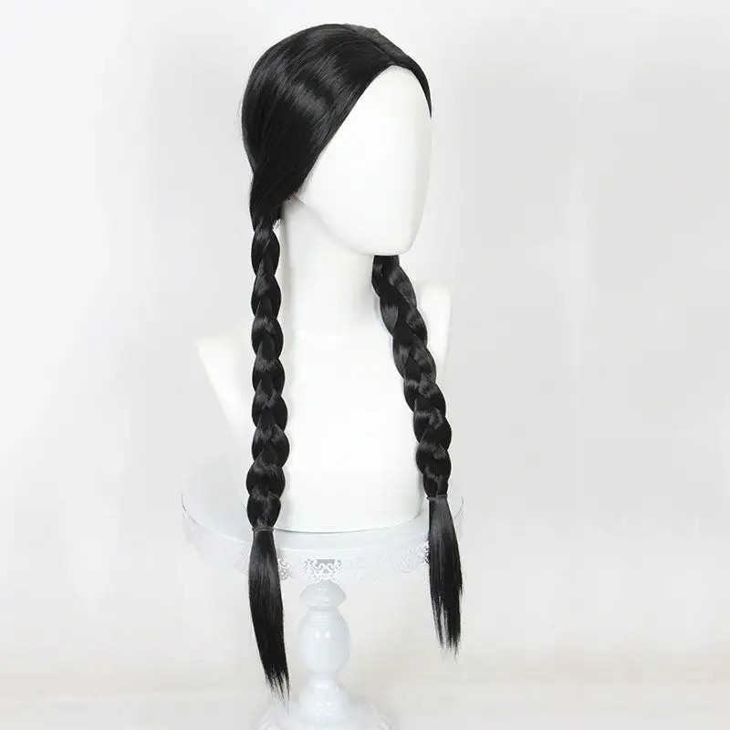 Cosplay Anime Cosplay Wig - The Addams Family Wednesday-Addams 4 Cosplay Anime Cosplay Wig - The Addams Family Wednesday-Addams - Image 4