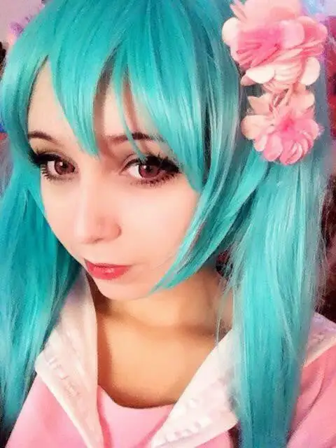 Cosplay Anime Cosplay Wig - Vocaloid - Miku 075C 12 Cosplay Anime Cosplay Wig - Vocaloid - Miku 075C - Image 12
